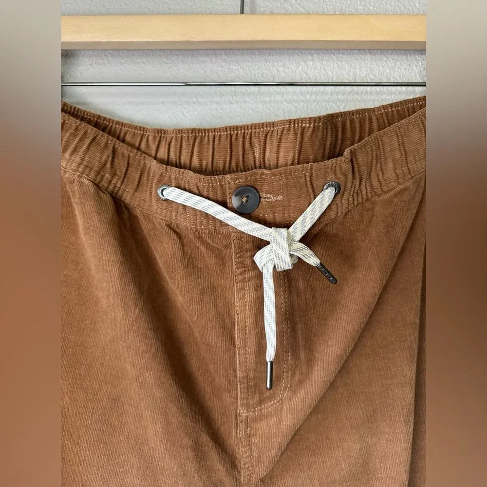 Vuori Optimist Pant Men's Corduroy Drawstring Immaculate Size XXL Brown - Picture 3 of 11